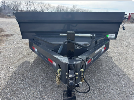16' x 83" Iron Bull DWB Bumper Pull Dump Trailer 24" Side Walls - (2) 7,000 lb Axles 110834 thumbnail 3