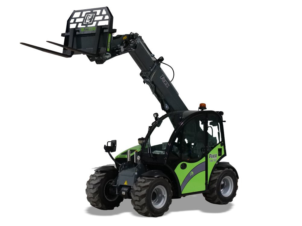 Foxx Loaders CML 555 CAB 50 HP Kubota w/ 36" MINI Pallet Forks — photo 1 of 10