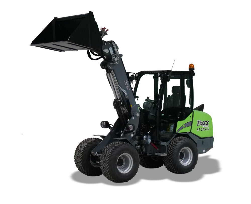 Foxx Loaders ST 275-TR CAB Pro Attach 50 HP Kubota w/ 59" Dirt Bucket — photo 1 of 11