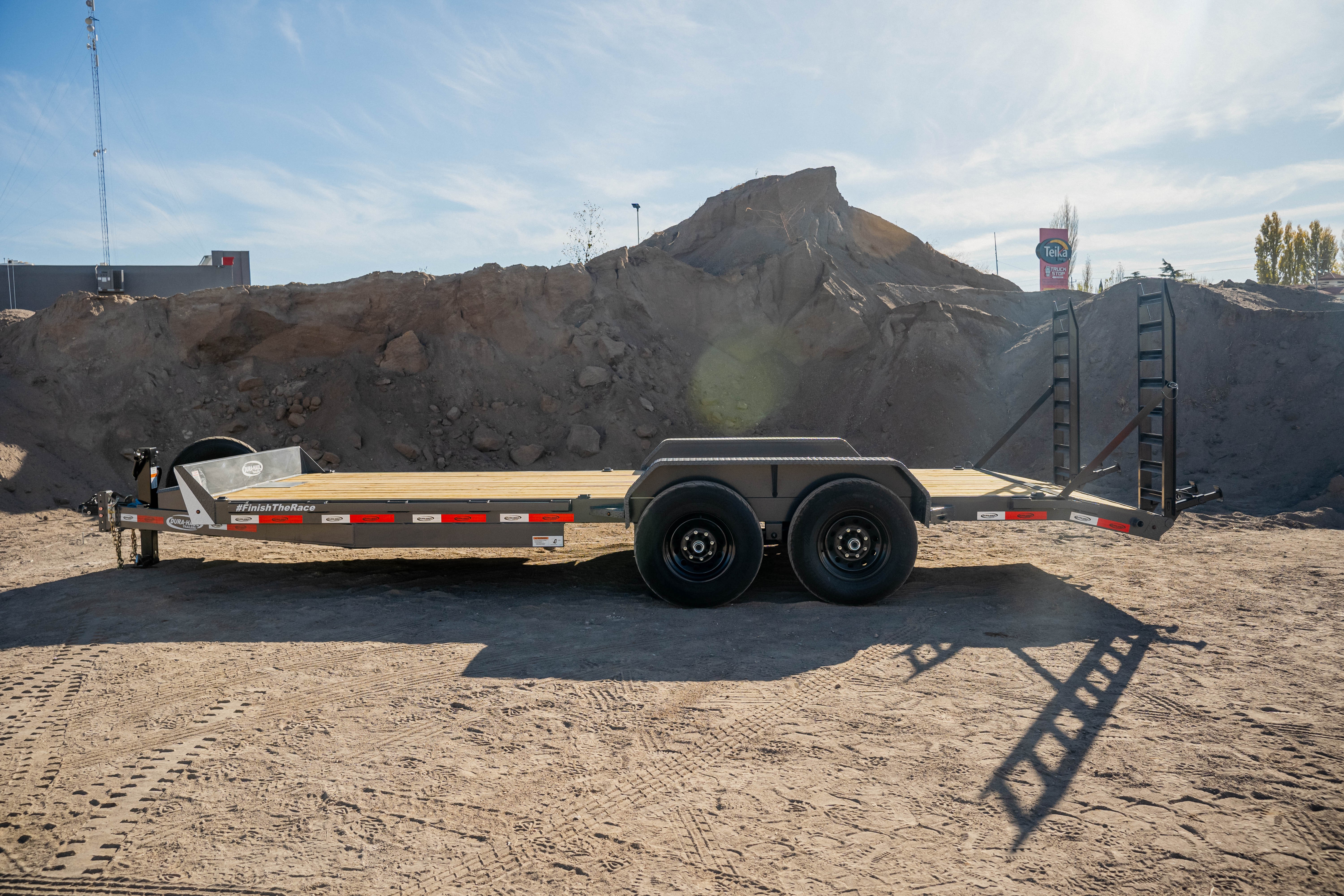 2026 DuraHaul Equipment Hauler 18' Stand Up Ramps 7k Axles