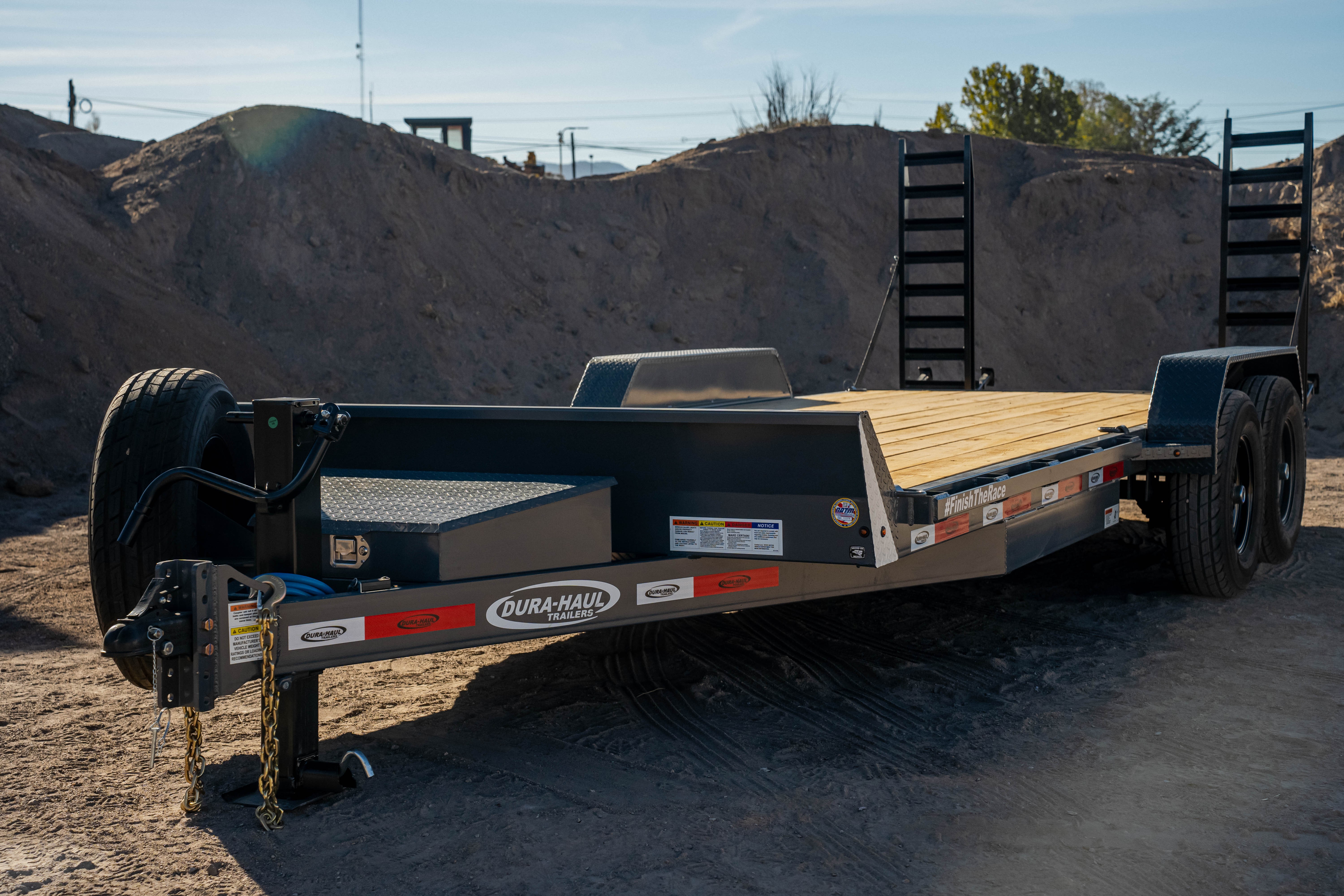 2026 DuraHaul Equipment Hauler 20' Stand Up Ramps 7k Axles